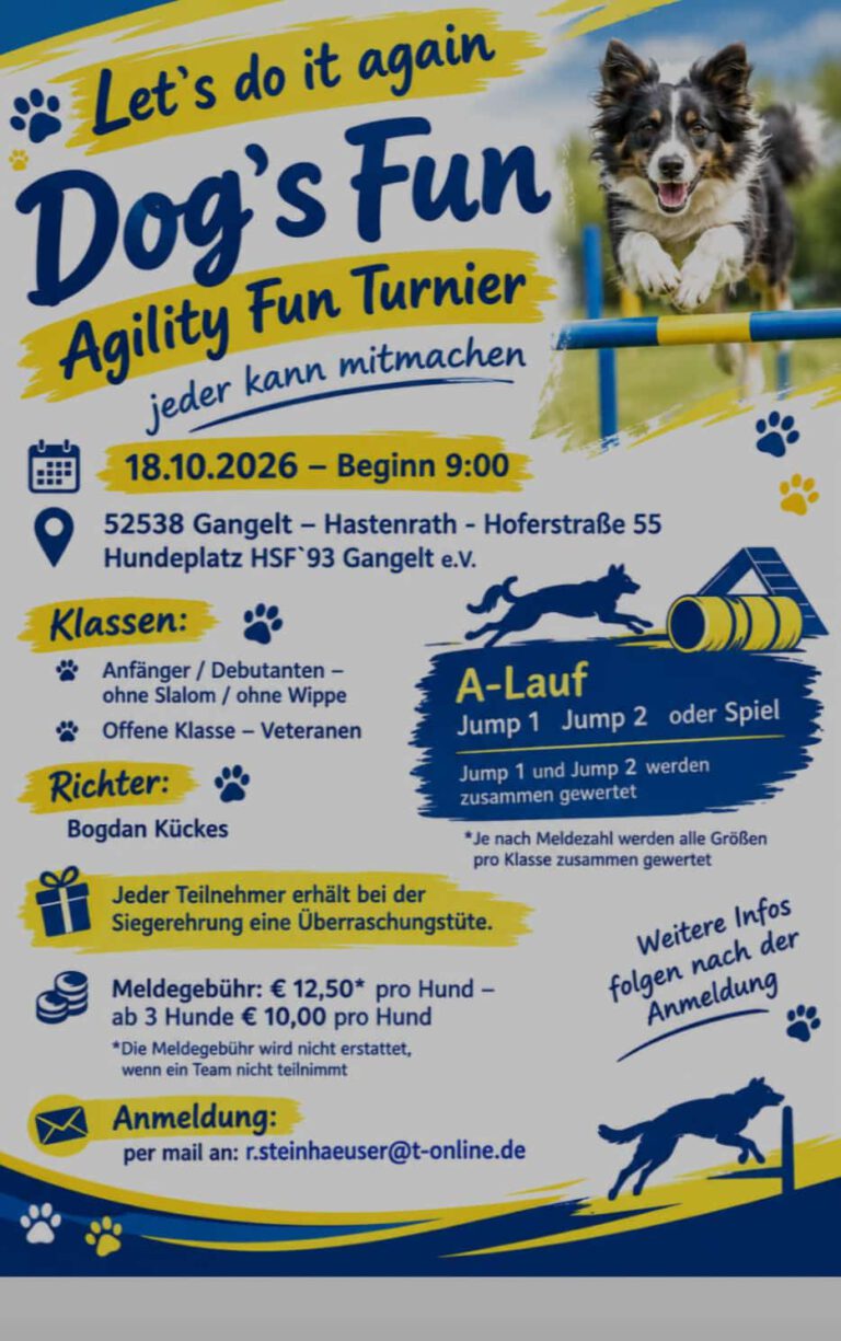 Agility Fun Turnier